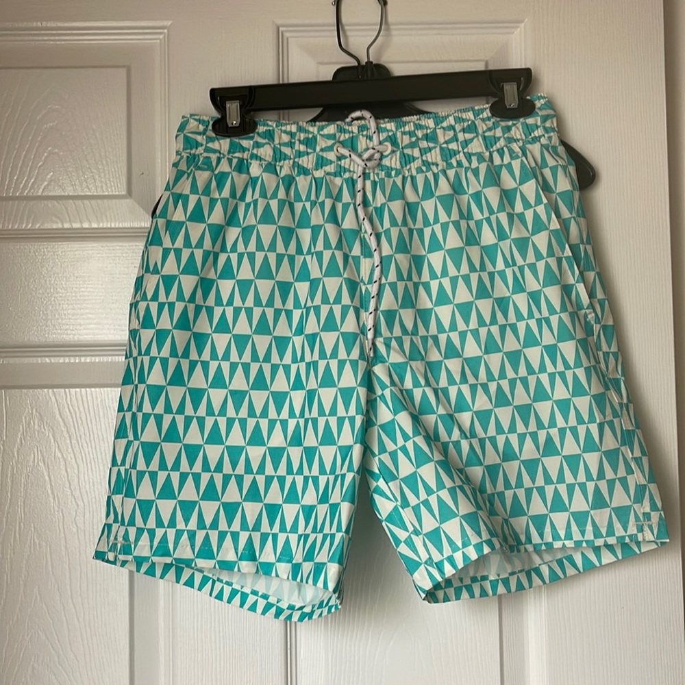 Boy’s Small Turquoise Swim Trunks